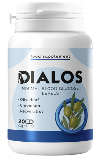 Dialos blood glucose support supplement, 20 capsules